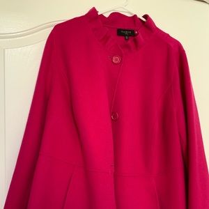 Talbots Boiled Wool PINK Jacket Plus Size